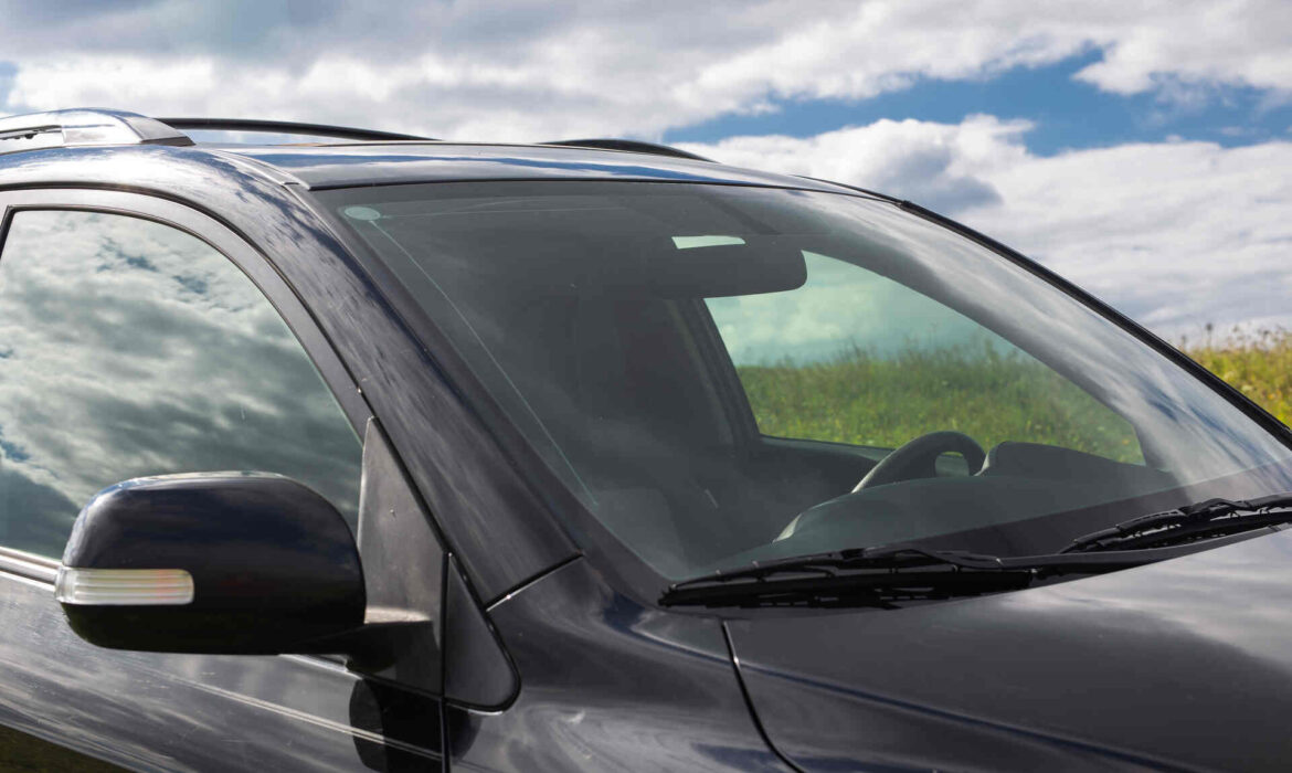 A car with ceramic tinting on its windows in Keller