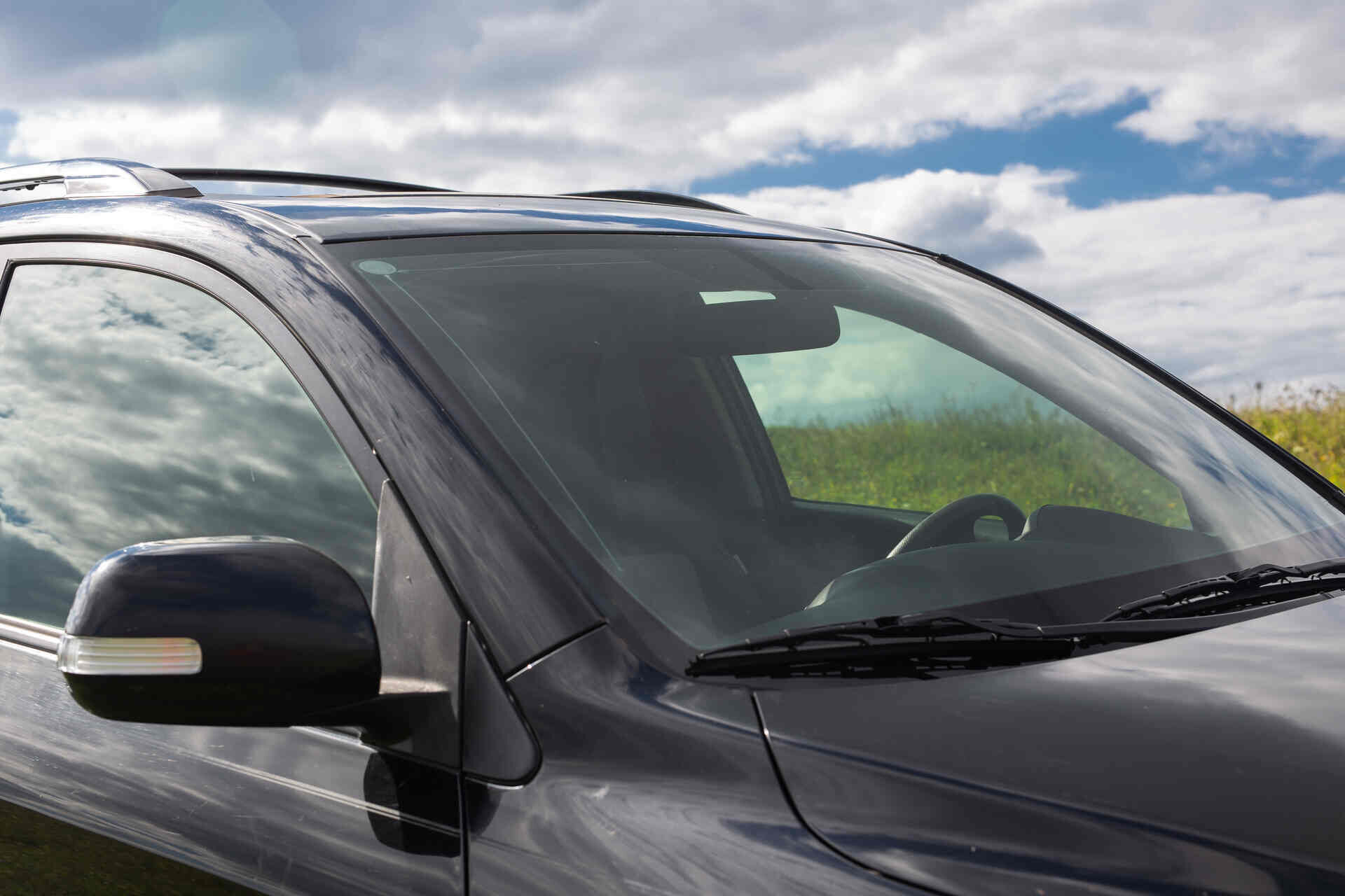 A car with ceramic tinting on its windows in Keller